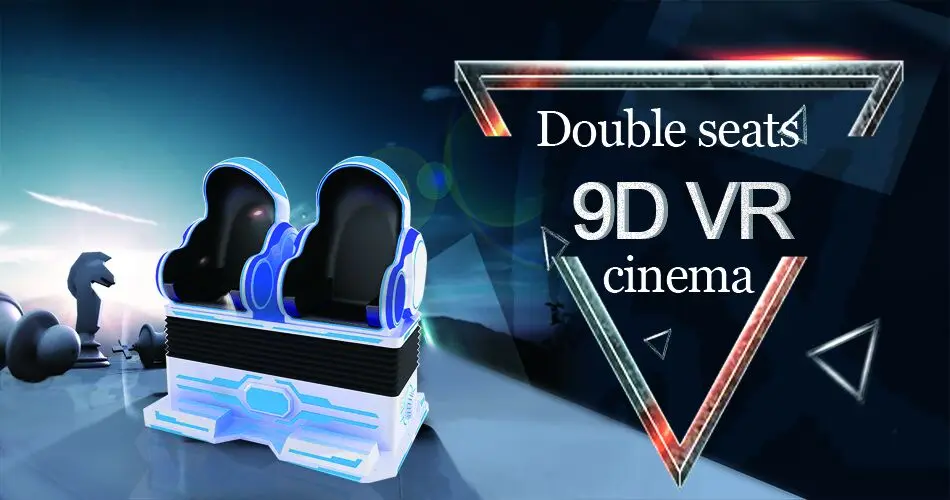 2 Seats VR 9D Virtual Reality cinema simulator