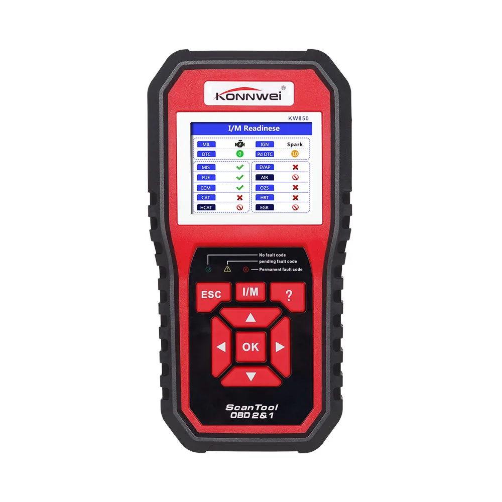 Obd2 Auto Diagnostic Scanner Konnwei Kw850 Full Function Car Diagnosis