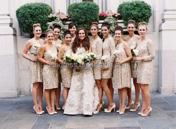 bling bridesmaid dresses