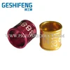 Latest design personalized aluminium birds rings bands canary bird rings
