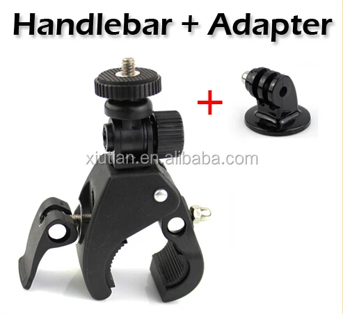3 Cámara Bicicleta Motocicleta Manillar Montaje De Barra Adaptador GoPro Hero 5 4 3