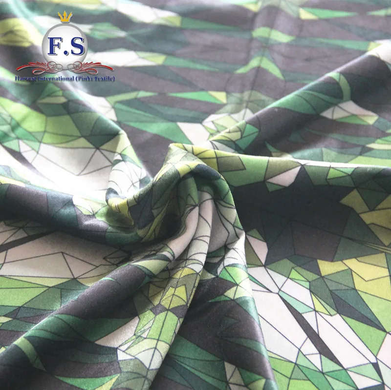 
2019 new custom digital print 92% polyester 8% spandex shining velvet stretch knit fabric 200gsm 