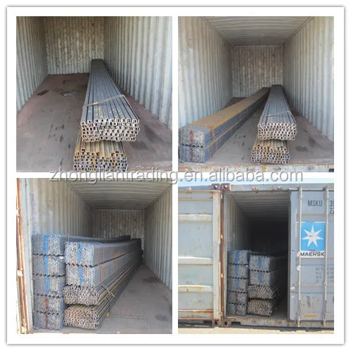 construction material steel u channel, view steel beam