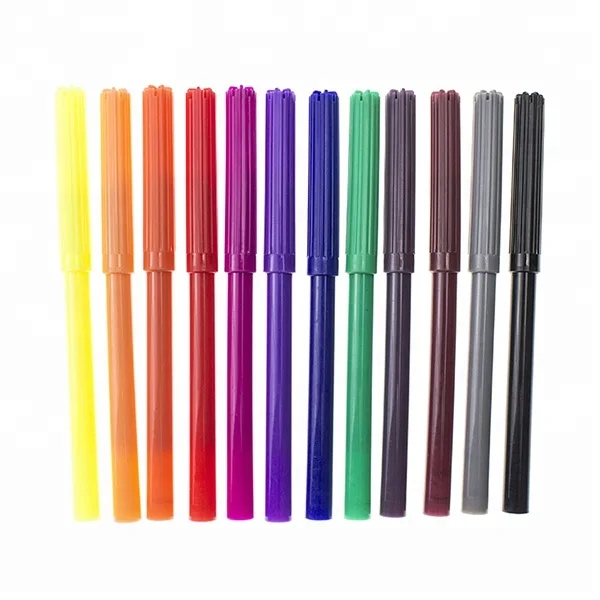 khy the cheapest multi-color water color art pen from stationery
