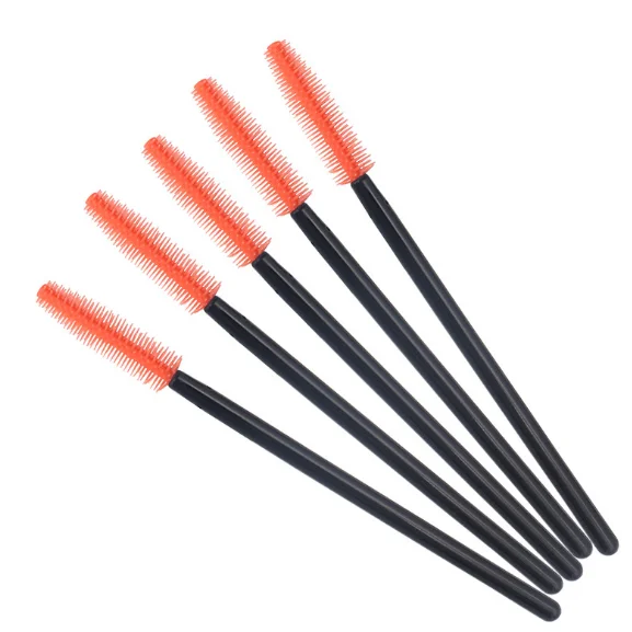 Ecofriendly Disposable Mini Mascara Brush Head Silicone Eyelash Brush