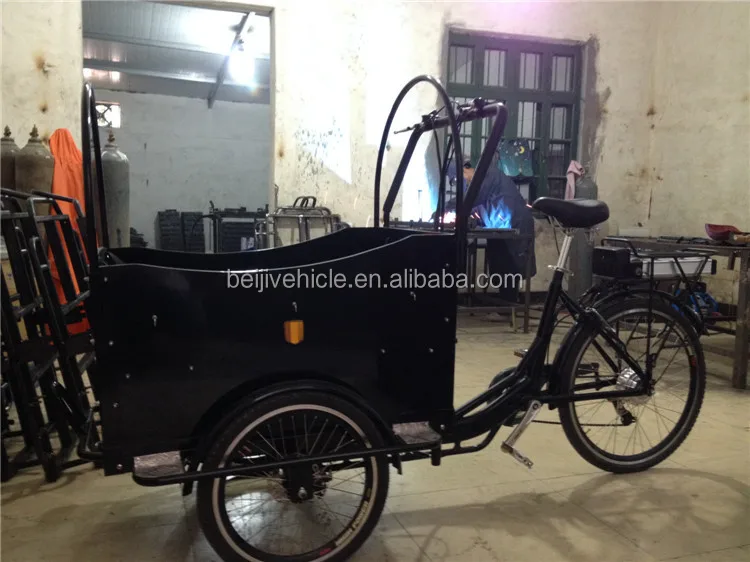 Ce Bakfiets Family Front Loading Cargo Tricycle 3 Wheel Motorcycle With