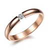 Accept Paypal Newest Design Jewelry 3 Colors Zircon Stainless Steel Ring