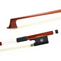 A NICE BALANCE PERNAMBUCO VIOLIN BOW for PROFESSIONAL Unbleached Mongolia Horse Hair Brown Colorful and ROUND