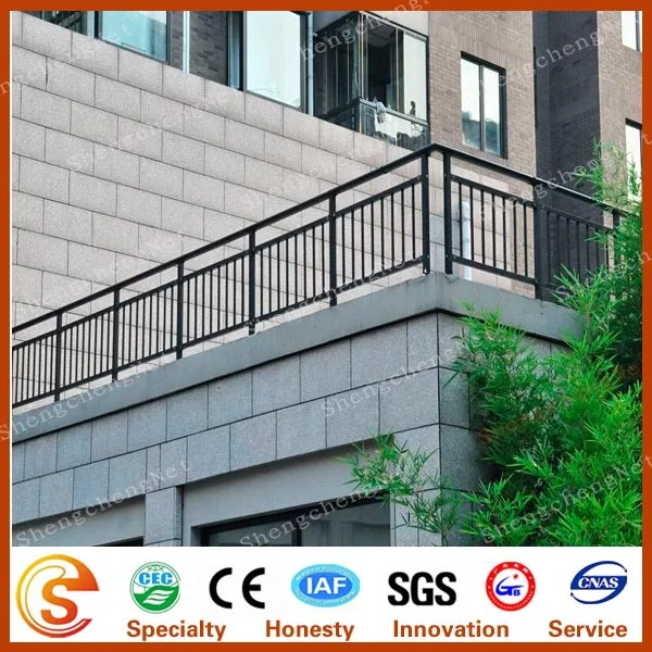 Decorative balcony grill design veranda fence pvc guardrail pvc ... Zinc Véranda désign