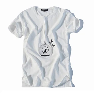 OEM Round Neck Stretch Embroidered Cotton Tee Shirt Casual Stylish Customized Tees Shirts OEM Round Neck Stretch Embroidered Cotton Tee Shirt Casual Stylish Customized Tees Shirts
