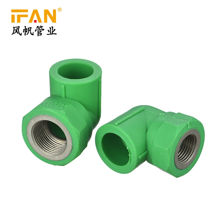 PPR Plastic Elbow 90° Connector Socket Joint Water Pipe Welding Fitting 20~110mm