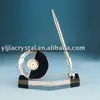 New Designed Crystal Office Stationary Product With Clock