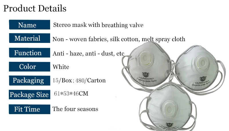 reusable anti pollution pm2.5 recycle breathable protective dust face mask