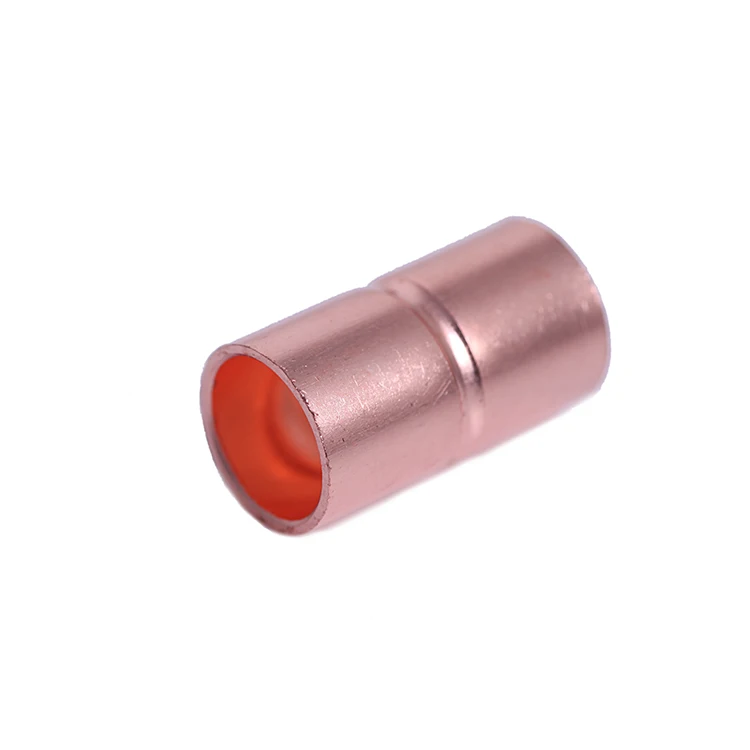 China Supplier HVAC Refrigerator air Conditioner Copper Equal Straight Coupling Coupler Welding Fitting Copper Crimp Fittings