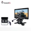 Podofo Car Monitor 7" TFT Rearview Parking System For RV/Bus/Trailer/Truck+Waterproof Mudproof LED Night Vision Reverse Aid