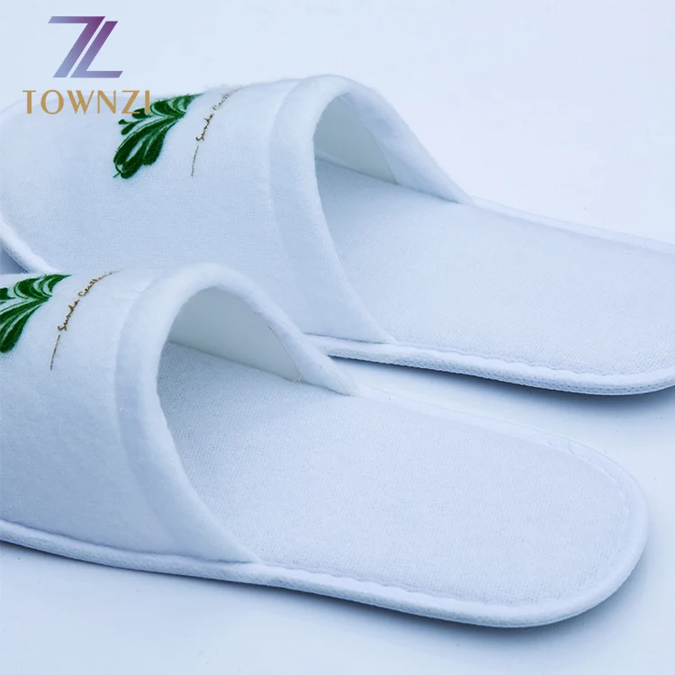 Cheap and Soft Spa Slippers Washable Hotel Guest Slippers Custom Logo Hotel Disposable slippers