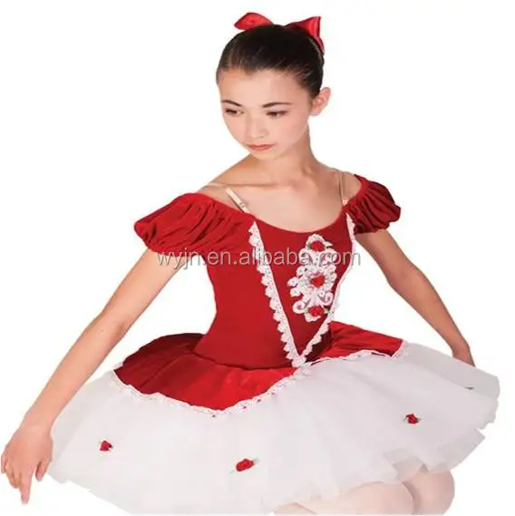 red ballet dress girl