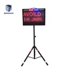 reflective sign remote control led message security display board