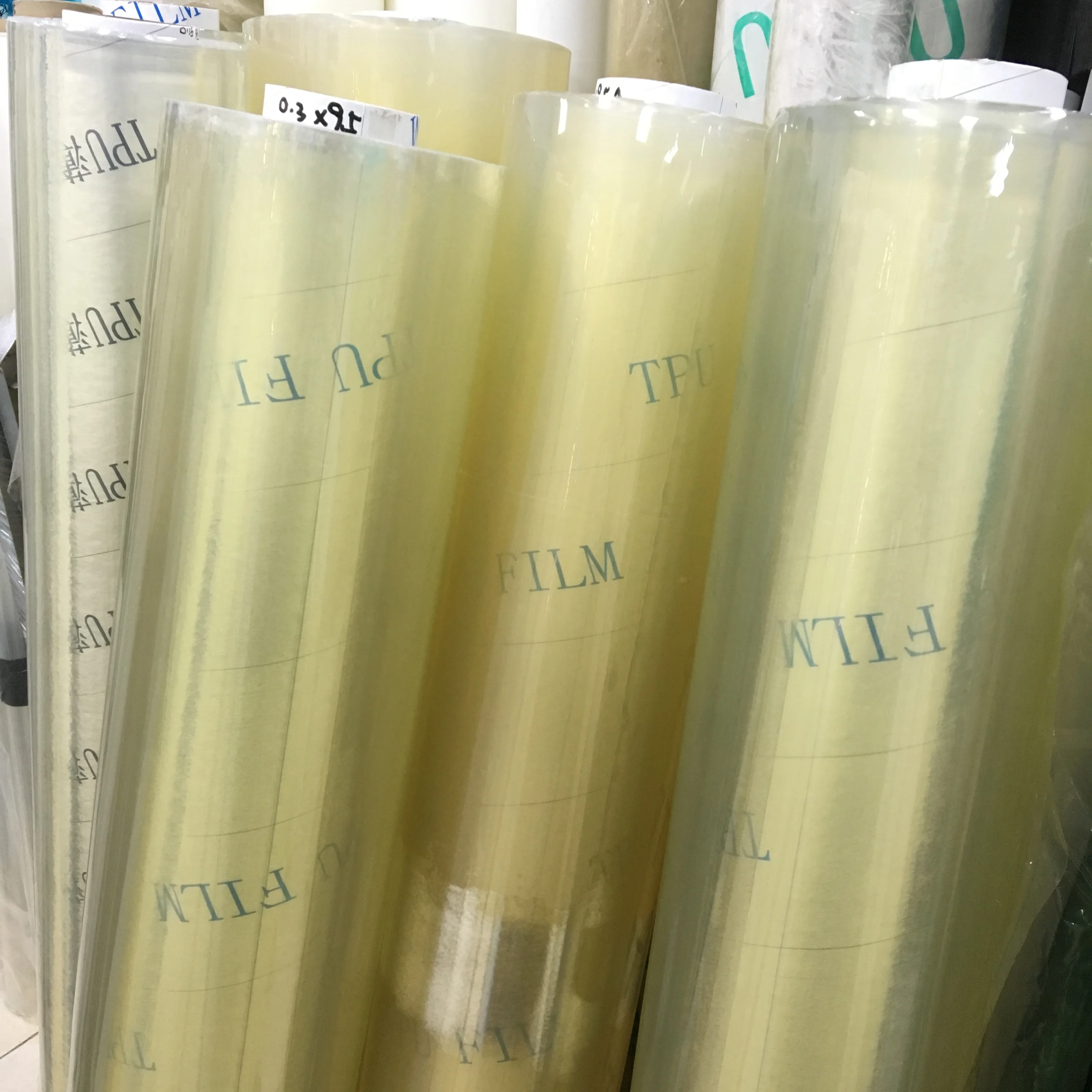 0.15mm Super Thin Polyester Breathable Tpu Nontoxic Transparent Plastic Film For Laminating