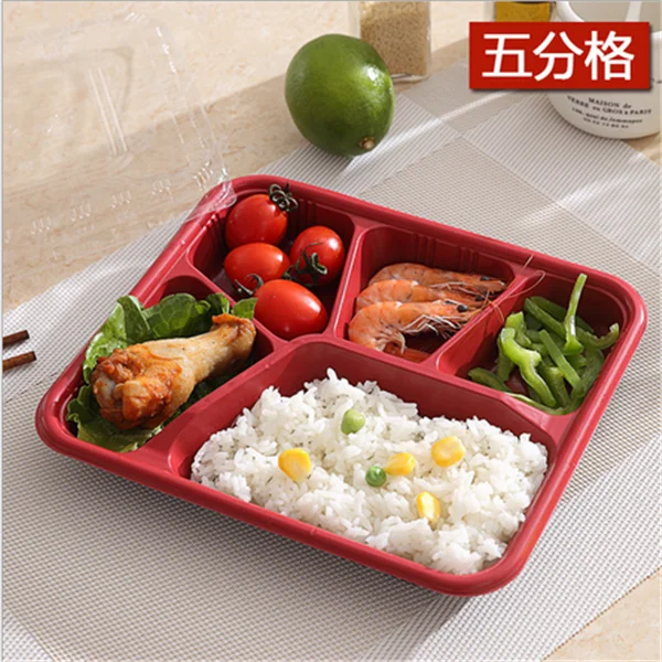 Whole Sale Disposable Plastic Bento Box 5 Compartment Buy Disposable