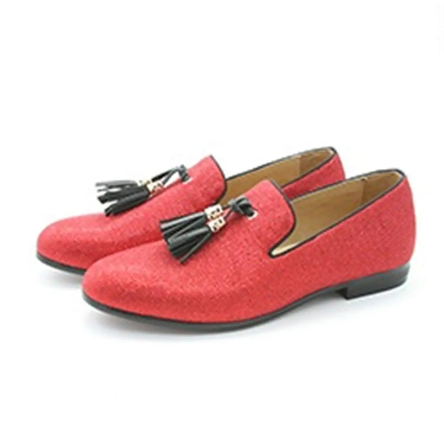 fake red bottom loafers