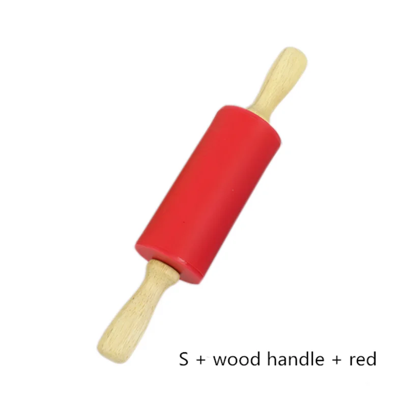 3 Size Nonstick Silicone Rolling Pin With Wood Handle Or Plastic Handle Buy Dumpling Rolling