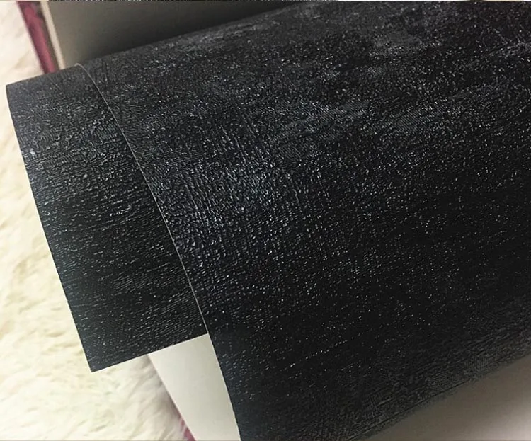 テレビの背景バーホテルのための黒の無地の装飾的な壁紙無地のテクスチャ壁紙 Buy 黒壁紙 壁紙 装飾壁紙用バー Product On Alibaba Com
