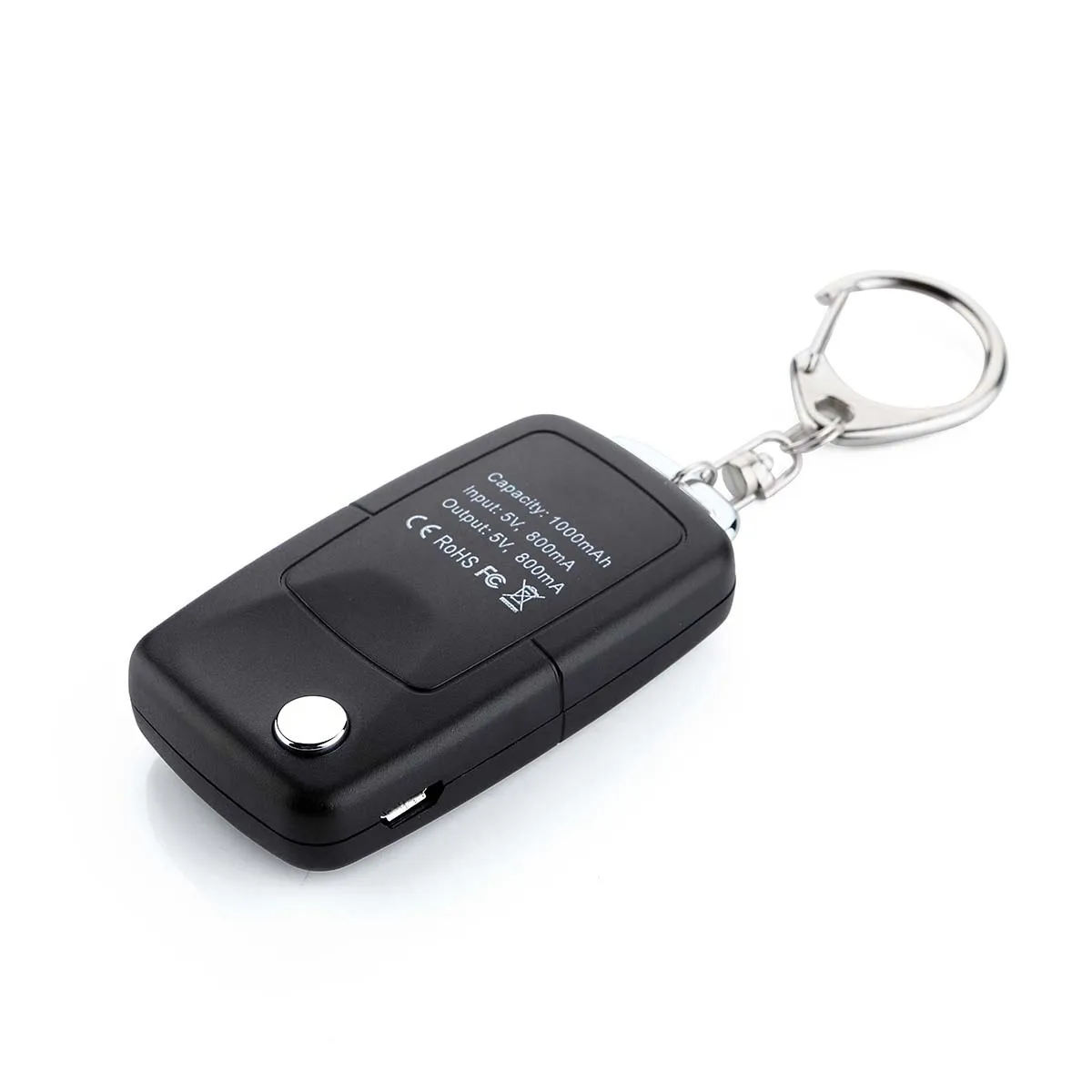 Mini Portable Keychain Key Shaped 1000mah Micro Usb Power Bank Buy