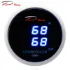 52mm D-BL Digital install car vent intercooler aluminium Blue LED Display With air intake