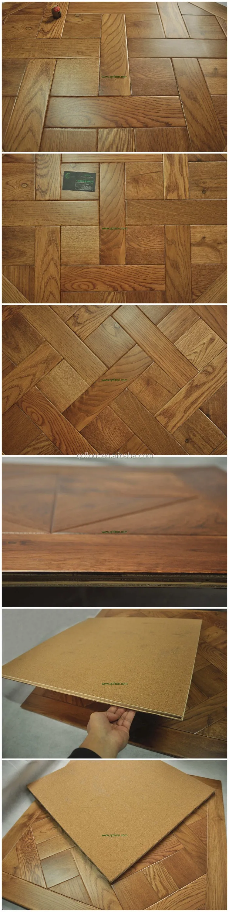 Ingegnerizzato pavimenti in parquet di quercia bianca artistico disegni delle mattonelle