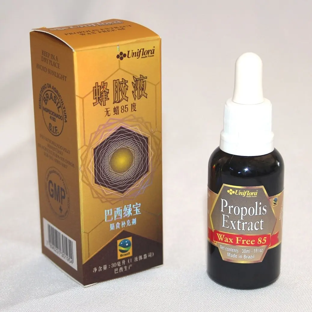 BRAZILIAN GREEN BEE PROPOLIS LIQUID EXTRACT WAX FREE 85 - 30 ml (6)