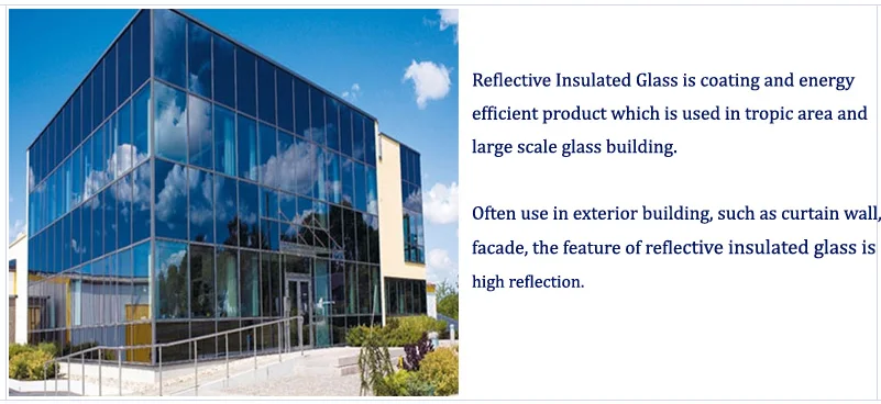 Sunproof Skyscraper Building Glass Reflective Glass Construction glass