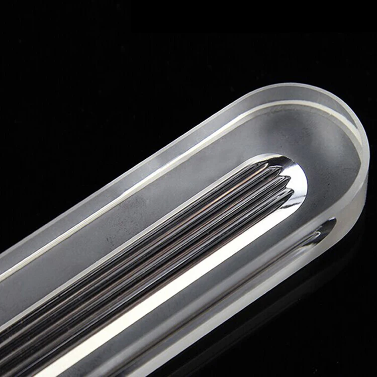 A5 220 x 30 x17mm Groove type level gauge glass Sight glass for boiler water level gauge