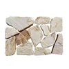 Two-tone Sandstone Slate Crazy Random Size Paving Outdoor Flooring Wall Stone Cladding
