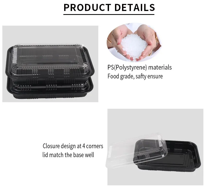 Factory supply disposable sushi container