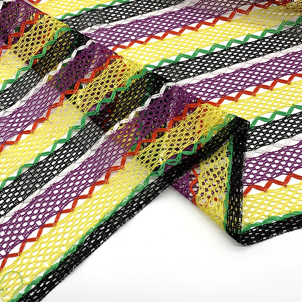 
Professional manufacture knitting wrap crochet fabric for decoration and women dress 