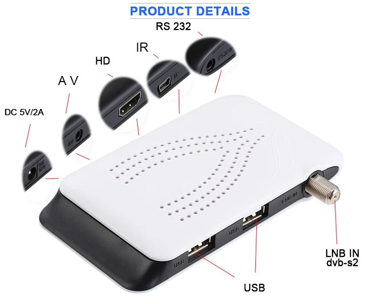 mini full hd dvb-s2 satellite receiver