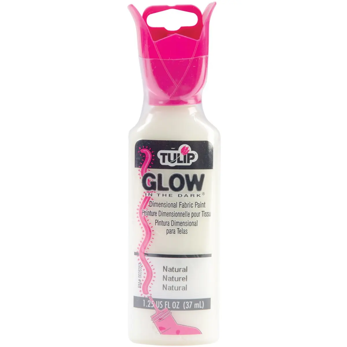 Tulip Dimensional Fabric Paint 1-1/4 Ounces-Glow In The Dark-Natural