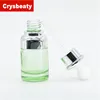 1oz unique bottle 30 ml silver glass dropper fancy rubber for essential oil