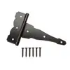 Tendency Hardware Ornamental Reversible T Hinge- Black Finish