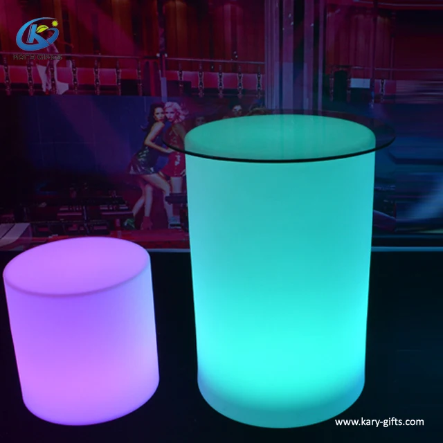 Rechargeable Modern Suit Led Round Stool Plastic Light Up Flashing Bar Stool Buy Light Up 4557