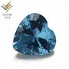 No Spinel Inclusions 5x5mm Green Blue Color Heart Chamfering Cut Shape Spinel Gemstones Definition, We Have Price Guide