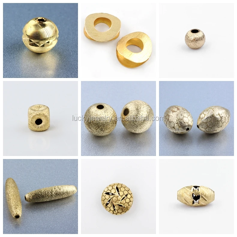 14k Gold Filled Nugget Spacer Beads Jewelry Fashion Accessory Findings Manufacturers China - Buy ...