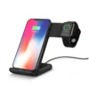 2019 factory cheap Wireless Charger 2 in 1 Fast Wireless Charging Stand for i Watch 4/3/2/1, iPhone 8/X Xs/XS