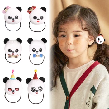 Wholesale Baby Girl Elastic Hair Bands Cute Panda Accessories Hair ...