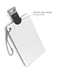 USB 2.0 Pen Drive 4GB to 32GB Stretching credit card High speed wire dawing aluminium alloy material creative Usb disk