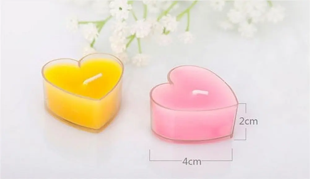 Yarbar 9pcs Creative Heart Shape Candle Love Confession Gift Yarbar 9pcs Creative Heart Shape Candle Love Confession Gift Decoration Wedding Favors