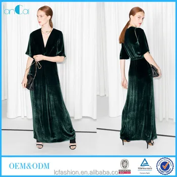 Dark Green Velvet Dress Design Pakistani 2016 Fashion Women Evening Dark Green Velvet Dress Design Pakistani 2016 Fashion Women Evening