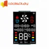 4 Digit Transparent 7 Segment Custom Monochrome Lcd Display
