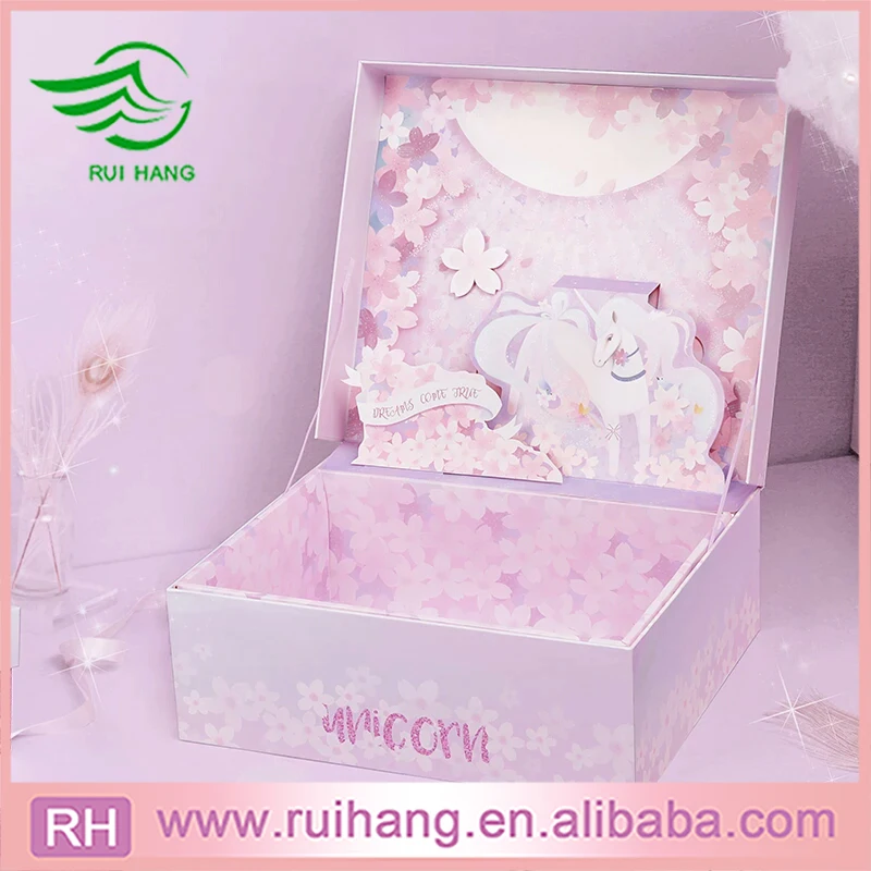 Cardboard Christmas Luxury Pink Gift Box With Lid Buy Pink Gift Box